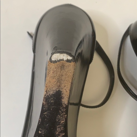 PRADA black wedges with straps - Picture 7 of 9